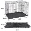 Dog Crate Kennel Folding Metal Pet Cage House